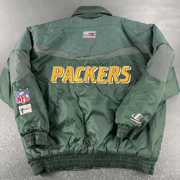 Logo Athletic Other - VTG Green Bay Packers Jacket Mens XL Green Puffer 90's Logo Athletic Pro Line